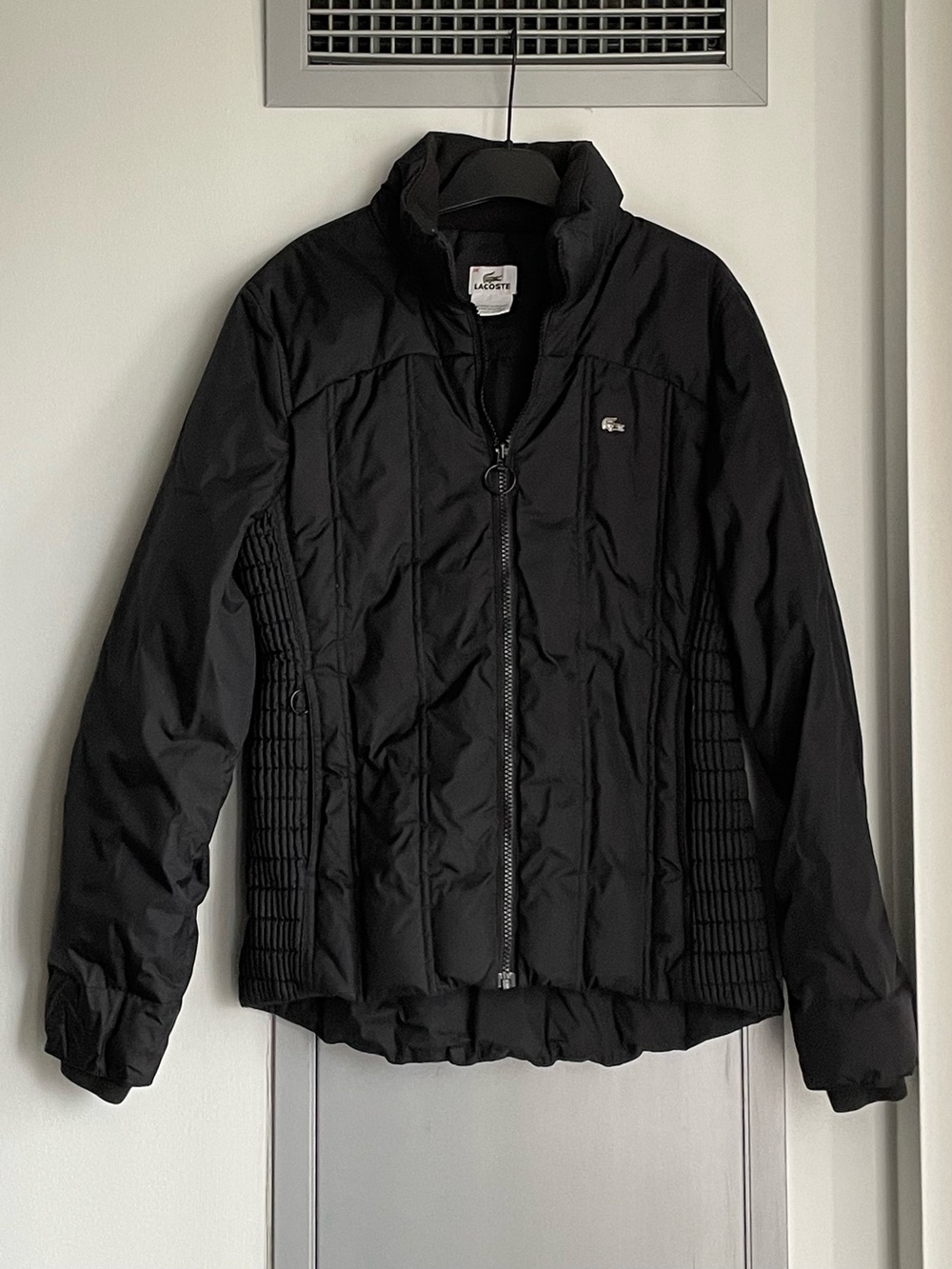 LACOSTE Black Puffer Jacket